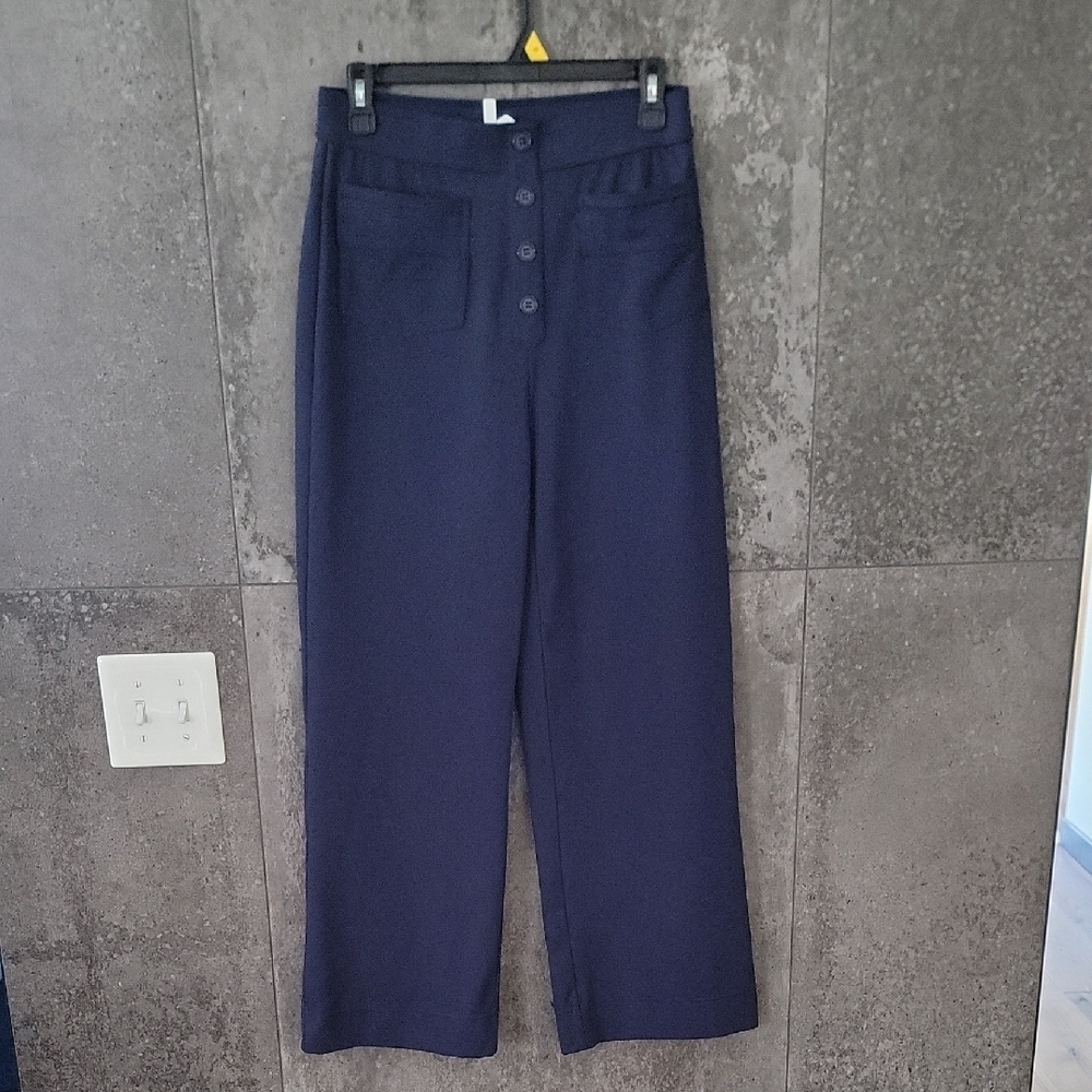 HALARA Navy Wide Leg Pants